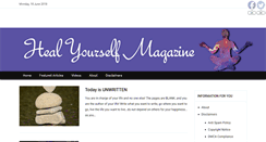Desktop Screenshot of healyourselfmagazine.com